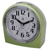 Maxbell Mute Alarm Clock with Night Light Desktop  Snooze Clock for Bedroom Green