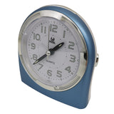 Maxbell Mute Alarm Clock with Night Light Desktop  Snooze Clock for Bedroom Blue