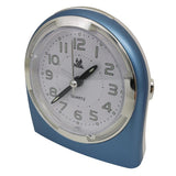 Maxbell Mute Alarm Clock with Night Light Desktop  Snooze Clock for Bedroom Blue