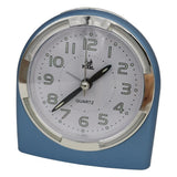 Maxbell Mute Alarm Clock with Night Light Desktop  Snooze Clock for Bedroom Blue