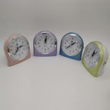 Maxbell Mute Alarm Clock with Night Light Desktop  Snooze Clock for Bedroom Blue