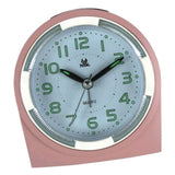 Maxbell Mute Alarm Clock with Night Light Desktop  Snooze Clock for Bedroom Pink