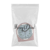 Maxbell Mute Alarm Clock with Night Light Desktop  Snooze Clock for Bedroom Pink