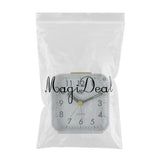 Maxbell Battery Operated Travel Alarm Clock,Lighted on Demand Snooze White