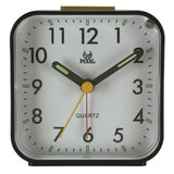 Maxbell Battery Operated Travel Alarm Clock,Lighted on Demand Snooze Black