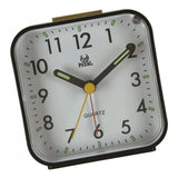 Maxbell Battery Operated Travel Alarm Clock,Lighted on Demand Snooze Black