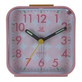 Battery Operated Travel Alarm Clock,Lighted on Demand Snooze Pink