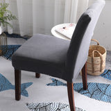 Maxbell Stretchable Jacquard Dining Room Chair Cover for Kitchen Resturant Gray