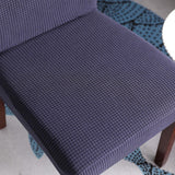 Maxbell Stretchable Jacquard Dining Room Chair Cover for Kitchen Resturant Dark Blue