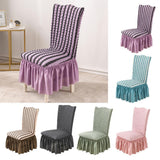 Maxbell Removable Banquet Chair Slipcovers Stretch Dining Chair Covers Purple