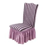 Maxbell Removable Banquet Chair Slipcovers Stretch Dining Chair Covers Purple