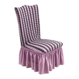 Maxbell Removable Banquet Chair Slipcovers Stretch Dining Chair Covers Purple