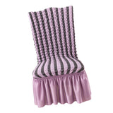 Maxbell Removable Banquet Chair Slipcovers Stretch Dining Chair Covers Purple