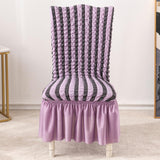 Maxbell Removable Banquet Chair Slipcovers Stretch Dining Chair Covers Purple