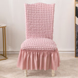Removable Banquet Chair Slipcovers Stretch Dining Chair Covers Pink
