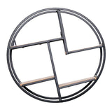 Maxbell Wall Hanging Iron Storage Rack Decorative Display Shelf Home Cafe Decor