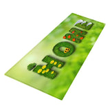 Maxbell 3D Digital Printing Floor Rug Soft Anti-slip Area Mat Flannel Light Green