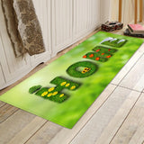 Maxbell 3D Digital Printing Floor Rug Soft Anti-slip Area Mat Flannel Light Green