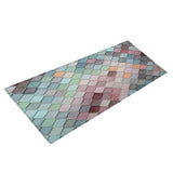 Maxbell 3D Digital Printing Floor Rug Soft Anti-slip Area Mat Flannel Light Blue