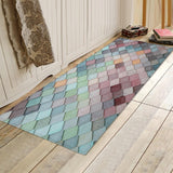 Maxbell 3D Digital Printing Floor Rug Soft Anti-slip Area Mat Flannel Light Blue