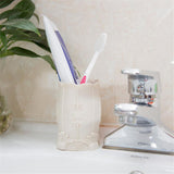 Maxbell Pen Holder Makeup Brush Storage Container Box Organizer  Beige