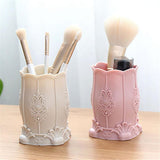 Maxbell Pen Holder Makeup Brush Storage Container Box Organizer  Beige