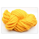 Maxbell Knitted Throw Blanket for Couch Machine Washable Yellow