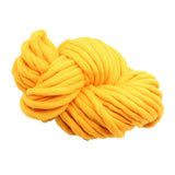 Maxbell Knitted Throw Blanket for Couch Machine Washable Yellow