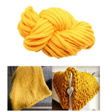 Maxbell Knitted Throw Blanket for Couch Machine Washable Yellow