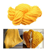 Maxbell Knitted Throw Blanket for Couch Machine Washable Yellow