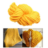 Maxbell Knitted Throw Blanket for Couch Machine Washable Yellow