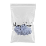 Maxbell Knitted Throw Blanket for Couch Machine Washable Light Blue