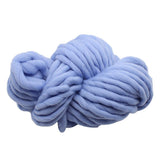 Maxbell Knitted Throw Blanket for Couch Machine Washable Light Blue