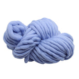 Maxbell Knitted Throw Blanket for Couch Machine Washable Light Blue