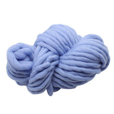 Maxbell Knitted Throw Blanket for Couch Machine Washable Light Blue