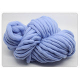 Maxbell Knitted Throw Blanket for Couch Machine Washable Light Blue