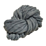 Maxbell Thick Knitted Wool Throw Blanket Chunky Sofa Blanket Kids Adults Deep Grey