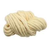 Maxbell Thick Knitted Wool Throw Blanket Chunky Sofa Blanket Kids Adults Beige