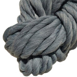 Maxbell Square Thick Woolen Hand knit Bed Couch Throw Blanket Sofa Cover Dark Gray