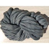 Maxbell Square Thick Woolen Hand knit Bed Couch Throw Blanket Sofa Cover Dark Gray