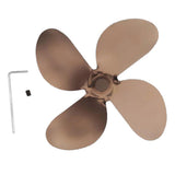 Maxbell 4-blade Fireplace Stove Fan Blade Replacement Aluminum Antique Bronze