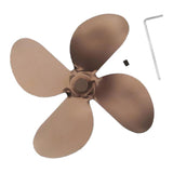Maxbell 4-blade Fireplace Stove Fan Blade Replacement Aluminum Antique Bronze