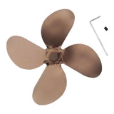 Maxbell 4-blade Fireplace Stove Fan Blade Replacement Aluminum Antique Bronze