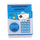 Maxbell Electronic Cash Roller Piggy Bank Coin Money Saving Box Kids Toy Blue Bear