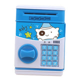 Maxbell Electronic Cash Roller Piggy Bank Coin Money Saving Box Kids Toy Blue Bear