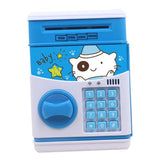 Maxbell Electronic Cash Roller Piggy Bank Coin Money Saving Box Kids Toy Blue Bear