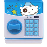 Maxbell Electronic Cash Roller Piggy Bank Coin Money Saving Box Kids Toy Blue Bear
