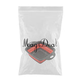 Maxbell 2Pcs Collapsible Colanders Set kitchen Strainer Folding RED S