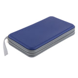 Maxbell 80 Disc CD Wallet DVD Case Storage Holder Bag Carry Protector Plastic Blue