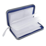 Maxbell 80 Disc CD Wallet DVD Case Storage Holder Bag Carry Protector Plastic Blue